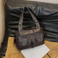 Damen-Tragetasche aus weichem Leder mit mehreren Taschen