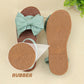 Flache Sandalen mit Schleife für Frauen