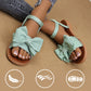 Flache Sandalen mit Schleife für Frauen