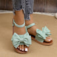 Flache Sandalen mit Schleife für Frauen