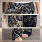 🌺Damenhose mit elastischem Bund aus Baumwolle und Leinen mit Aufdruck