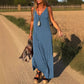 ✨Neu für den Frühsommer✨Maxi-Cami-Kleid mit V-Ausschnitt für Damen