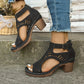 Vielseitige Sandalen mit offener Zehenpartie und mittelhohem Absatz