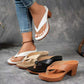Damen-Flip-Flops mit dickem Absatz für den Sommer