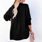 2025 Neue lässige Langarm-Mesh-Bluse mit Knopfverschluss für Damen