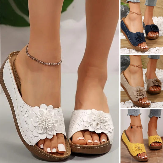🌺 ‌SCHMERZFREIE ZEHEFREI-SANDALEN: Gel-Einlage + Blumenmuster bis Gr.44!‌ 🌟 ‌-50% SOFORT‌🔥