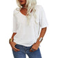 ⏳Begrenzte Zeit 50% Rabatt🔥Unifarbenes Damen-T-Shirt mit V-Ausschnitt