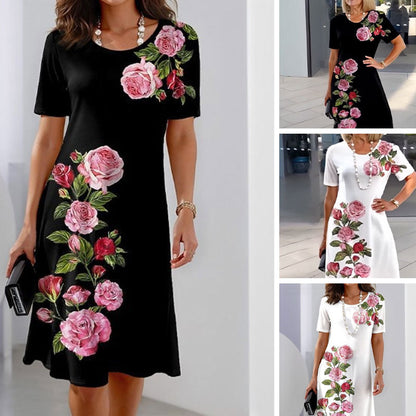 Kurzarmkleid „Rose Bloom“