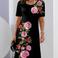Kurzarmkleid „Rose Bloom“