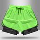 Laufshorts für Damen & Herren – mit integrierter Kompressionshose, schnell trocknend & leicht – ideal für Training & warme Tage🏃‍♀️🏃‍♂️💨