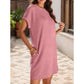 💎61% Rabatt 👗Damen lässiges Kleid mit Rollärmeln und Taschen 🌸Hergestellt aus weichem Mischgewebe, das sich auf der Haut so leicht anfühlt wie eine Wolke ☁️