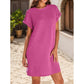 💎61% Rabatt 👗Damen lässiges Kleid mit Rollärmeln und Taschen 🌸Hergestellt aus weichem Mischgewebe, das sich auf der Haut so leicht anfühlt wie eine Wolke ☁️