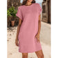 💎61% Rabatt 👗Damen lässiges Kleid mit Rollärmeln und Taschen 🌸Hergestellt aus weichem Mischgewebe, das sich auf der Haut so leicht anfühlt wie eine Wolke ☁️