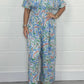 💥Kurzarm-Jumpsuit für Damen mit V-Ausschnitt und Blumenprint