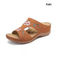 🌸 LIMITED-TIME 50% OFF! ✨ Damen-Plateau-Zehensteg-Pantoletten – Bequem, vielseitig, mit Blumenakzent 🩴