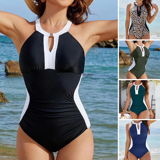 🎁【50% RABATT】💥Kaufe 2 und erhalte 5% Rabatt 🔥PowerSculpt Leopard Badeanzug 🎁 | UPF50+ Material | Für Surfen/Schwimmen/Sonnenbaden