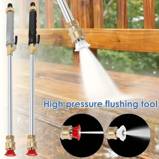 🎁Neu eingetroffen  – 50 % reduziert!💥Hochdruck-Wasserpistole mit 3 austauschbaren Düsen – verschleißfeste Aluminiumlegierung