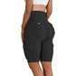 🍑💥 Hohe Taille Bikershorts für Damen – bauchkontrollierend, atmungsaktiv, weicher Stretch-Stoff. Ideal für Yoga & Sport