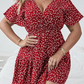 🌺Lässiges Damenkleid mit V-Ausschnitt und Print