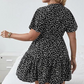 🌺Lässiges Damenkleid mit V-Ausschnitt und Print