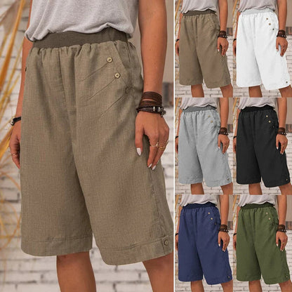 🔥50% Rabatt💥Freizeit-Shorts mit Taschen für den Sommer für Damen
