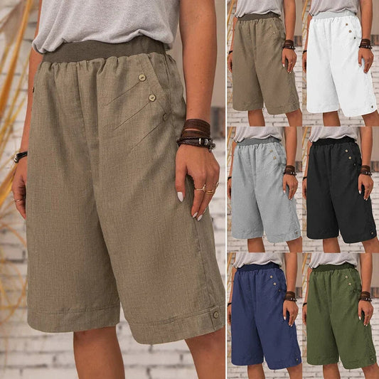 🔥50% Rabatt💥Freizeit-Shorts mit Taschen für den Sommer für Damen