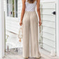 💎55% Rabatt 👖Damen Leinenhose, locker geschnittene Wide-Leg-Hose mit Taschen und Kordelzug, bequem und ideal für Freizeit und Alltag🌸