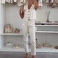 🥰Elegantes ärmelloses Oberteil- und Hosenset für Damen