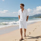 Atmungsaktives Strand-Outfit für Herren – Kurzarmhemd und Shorts