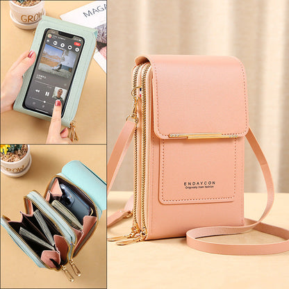 ✨️SONDERANGEBOT 2026👜 2-in-1 Handytasche zum Umhängen: Crossbody-Geldbörse mit Touchscreen-Fenster & RFID-Schutz