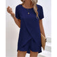 👗 55% RABATT! ☀️ Damen Zweiteiler – asymmetrisches Oberteil & Shorts – Einfarbig, luftig & vielseitig für Sommer, Strand & Alltag 🏖️