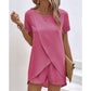 👗 55% RABATT! ☀️ Damen Zweiteiler – asymmetrisches Oberteil & Shorts – Einfarbig, luftig & vielseitig für Sommer, Strand & Alltag 🏖️
