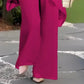🌞Frühlingserwachen: 50% Rabatt!👗 Chiffon-Zweiteiler für Damen – Asymmetrisches Doppellagiges Top & Weite Hose – Atmungsaktiv & Elegant für Frühling & Urlaub