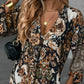 🐆✨ 55% RABATT AUF DAS PRINT-KLEID! V-Ausschnitt & lange Ärmel für selbstbewusste Eleganz – Bis 5XL 👗