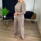 ⏳Zeitlich begrenztes Sonderangebot⏰Elegantes 3-teiliges Set aus Longline-Cardigan, Top und Hose💞
