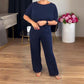⏳Zeitlich begrenztes Sonderangebot⏰Elegantes 3-teiliges Set aus Longline-Cardigan, Top und Hose💞