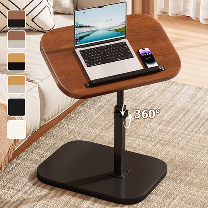 🪑 Jetzt 50% Rabatt! ⏰ C-förmiger Beistelltisch – 360° drehbare Platte, höhenverstellbar 45–80cm | Geeignet für Sofas, Betten & kleine Ecken, optimal für Laptop, Snacks und Kaffee ☕