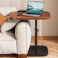 🪑 Jetzt 50% Rabatt! ⏰ C-förmiger Beistelltisch – 360° drehbare Platte, höhenverstellbar 45–80cm | Geeignet für Sofas, Betten & kleine Ecken, optimal für Laptop, Snacks und Kaffee ☕