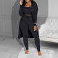 ✨ 60% RABATT! 🧶 Lässiges 3-teiliges Strickset – Cropped Top, Cardigan & Hose – Weich & Bequem, Modischer Layer-Look & Perfekte Passform 💞