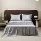 🛏️ Unifarbenes Satin-Spannbettlaken | Haar- & hautfreundlich | Temperaturausgleichend | Langlebig & maschinenwaschbar