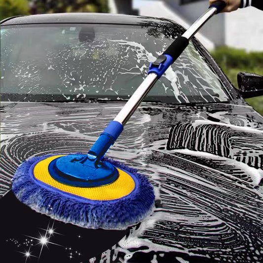 📢📢60 % Rabatt!! ⏰🚗 Robuster Autowaschmopp mit langem Griff | Teleskopierbar & Aluminium