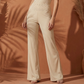 Damen High-Waist Flared-Hose mit Spitzenbund – feminin, bequem & vielseitig✨🌸