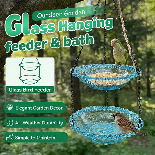 🐦 60% RABATT! ⏳ Hängende Futterstation & Vogeltränke im Vintage-Stil – 2-in-1 Design, Wetterfest & Perfekt für den Garten 🌿