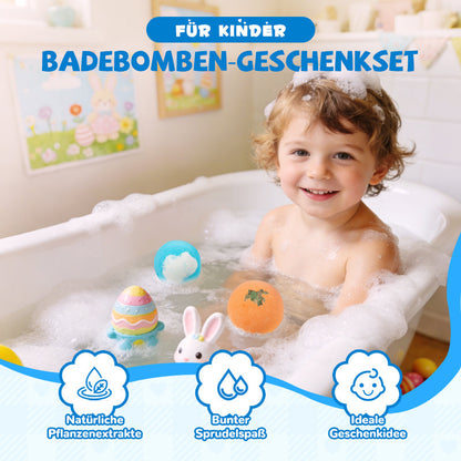 🛁 60 % Rabatt | 🌊 Badebomben mit Ozeanmotiv | 60 g x 12 Stück, schaumiges Badevergnügen & tolle Geschenkidee ✨