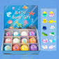 🛁 60 % Rabatt | 🌊 Badebomben mit Ozeanmotiv | 60 g x 12 Stück, schaumiges Badevergnügen & tolle Geschenkidee ✨