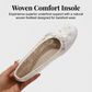 Atmungsaktive Slipper für Damen mit floraler Spitze