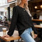 🔥 Limitierte Zeitangebot – Elegantes Damen Crew-Neck Longsleeve mit Ausschnitten