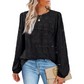 🔥 Limitierte Zeitangebot – Elegantes Damen Crew-Neck Longsleeve mit Ausschnitten