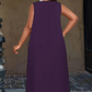 Damen ärmelloses Maxikleid mit Taschen für den lässigen Alltag
