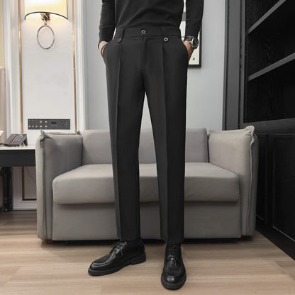 Herren-Businesshose in Slim Fit mit geradem Bein